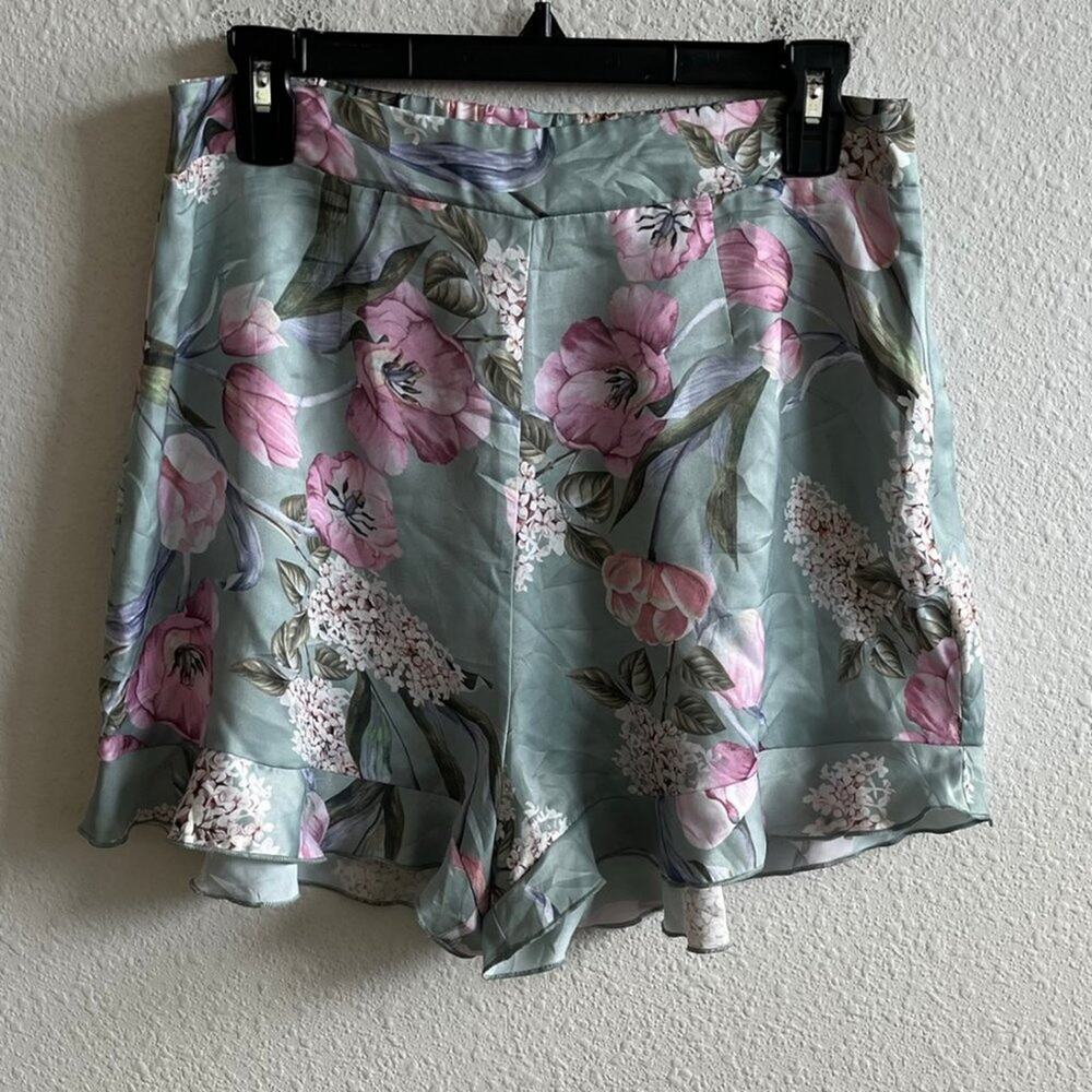 Show Me Your Mumu Women's Bobbi Printed Shorts Size L - Picture 2 of 11